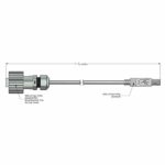 USB kabel IP67 2 meter